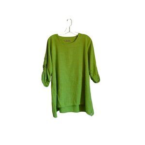Ezze Wear Woven Tunic - Lime Green - Women's Sz Large